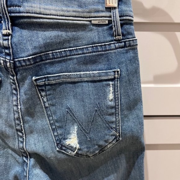 Mother Denim High Waisted Rascal Crop in Graffiti Girl Size 24 - Picture 9 of 9